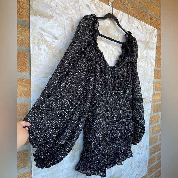 For Love & Lemons  Lelia Mini Dress in Black size XL - Picture 6 of 16